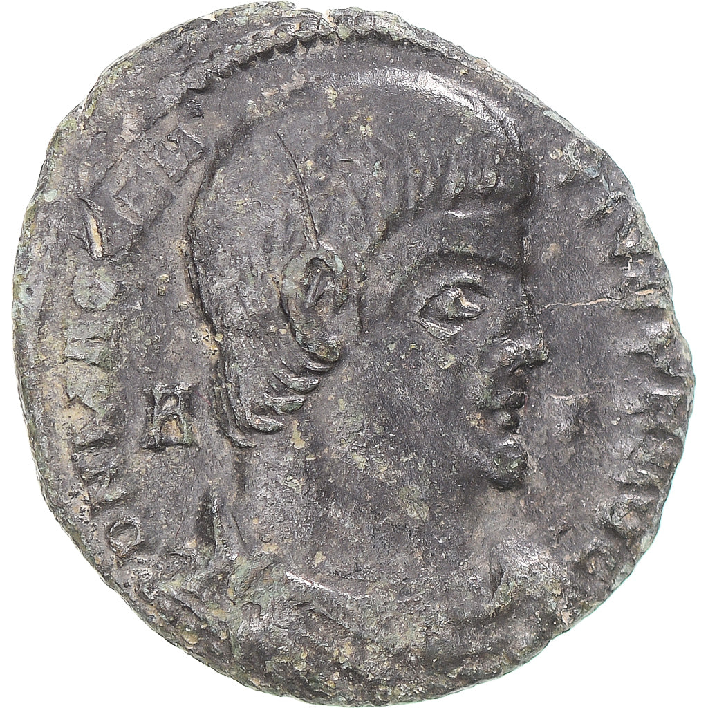 Moneta, Magnentius, Fraction Æ, 350-353, Trier, MB+, Bronzo