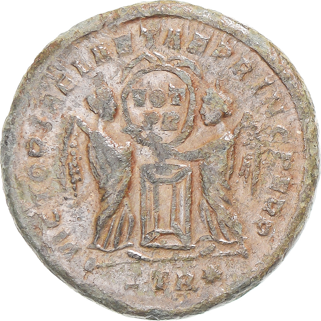 Coin, Constantine II, Follis, 337-340, Trier, VF(20-25), Bronze
