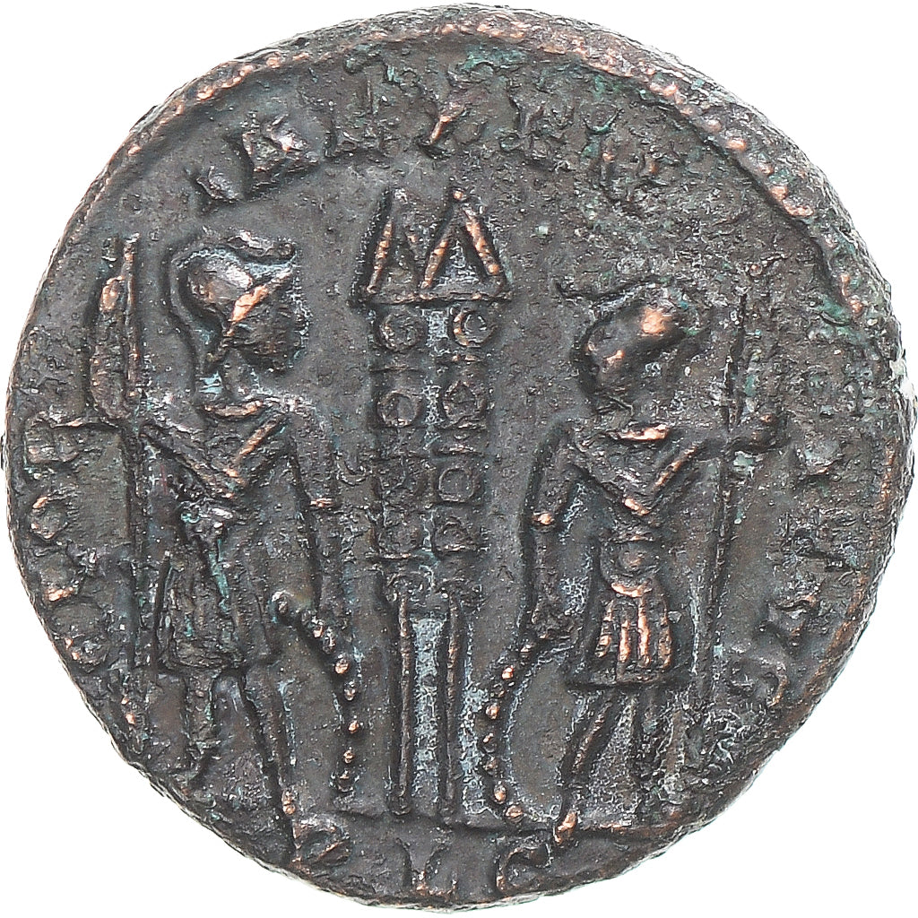 Moeda, Constantine II, Follis, 317-337, Lugdunum, VF(30-35), Bronze