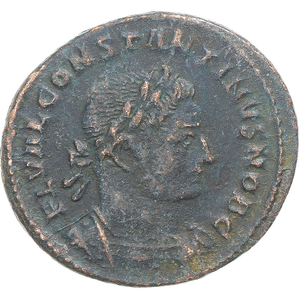 Moeda, Constantine II, Fraction Æ, 317-337, Trier, VF(30-35), Bronze