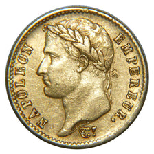 FRANCE, Napoléon I, 20 Francs, 1808, Paris, AU(50-53), Gold, Gadoury #1024, 6.50