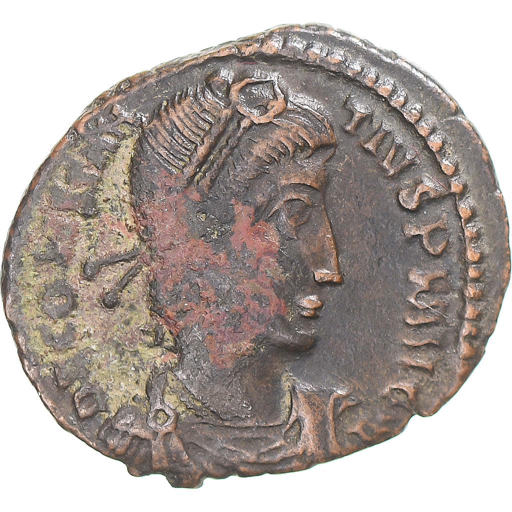 Moeda, Constantius II, Follis, 337-361, Thessalonica, VF(30-35), Bronze