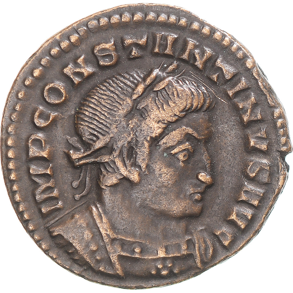 Moeda, Constantine I, Fraction Æ, 307/310-337, Lugdunum, VF(30-35), Bronze
