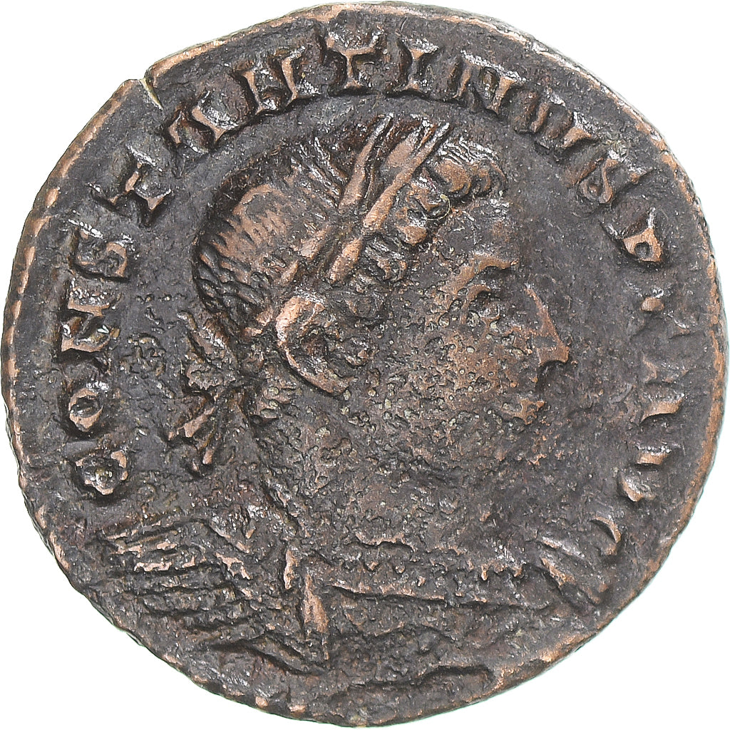 Moneda, Constantine I, Fraction Æ, 307/310-337, London, BC+, Bronce
