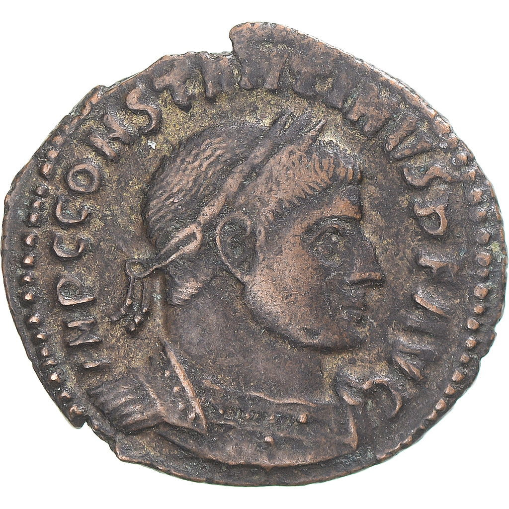 Monnaie, Constantin I, Fraction Æ, 307/310-337, Atelier incertain, TB+, Bronze