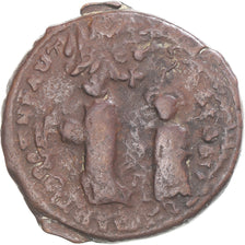 Moneta, Heraclius & Heraclius Constantin, Follis, 610-641, Constantinople, B+