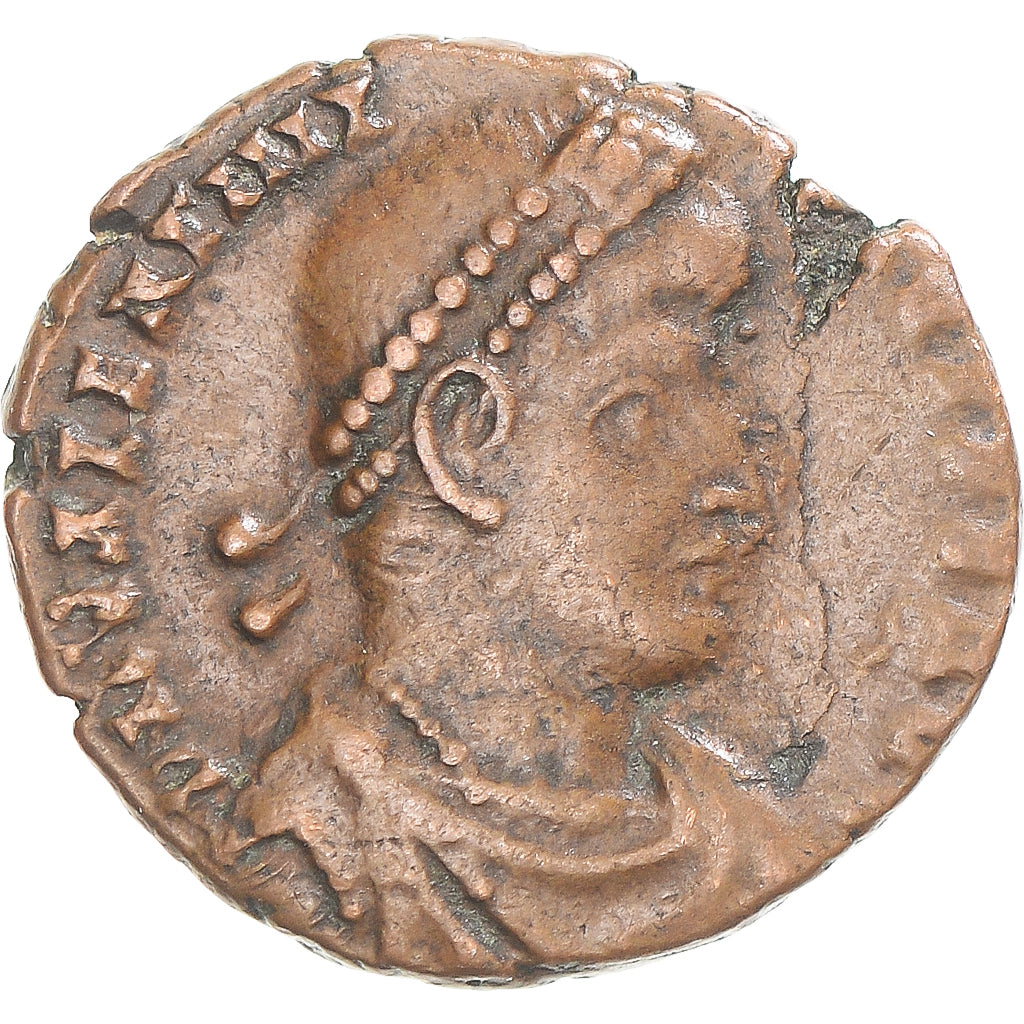 Coin, Valentinian I, Follis, 364-375, Alexandria, VF(30-35), Bronze