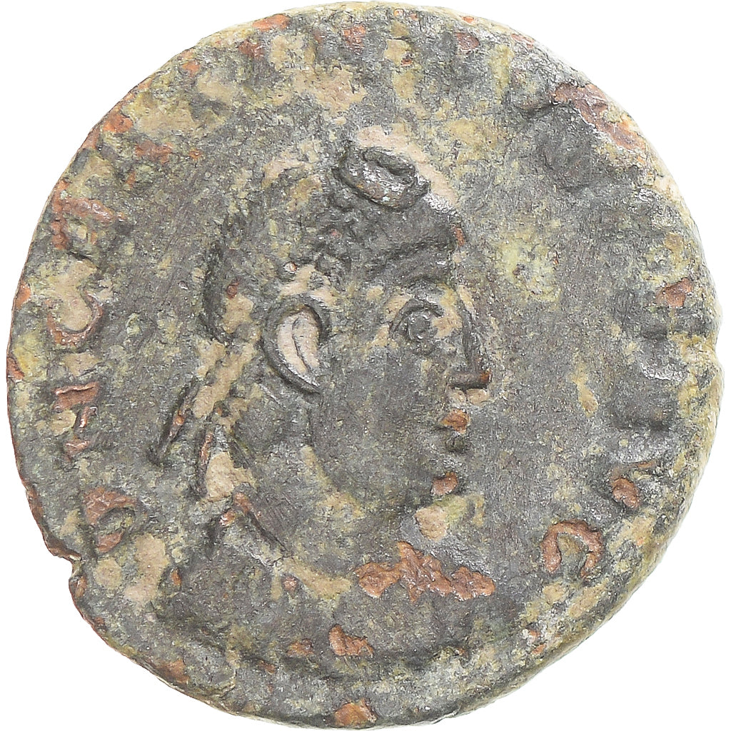 Moeda, Constantius II, Follis, 337-361, Siscia, VF(30-35), Bronze