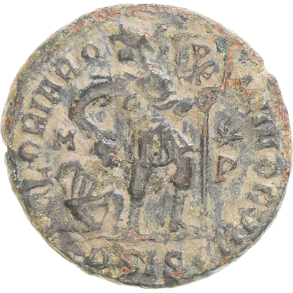Moeda, Constantius II, Follis, 337-361, Siscia, VF(30-35), Bronze