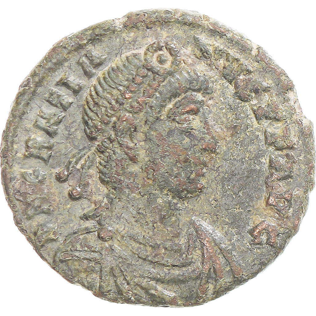 Moneta, Gratian, Follis, 367-383, Ravenna, MB, Bronzo