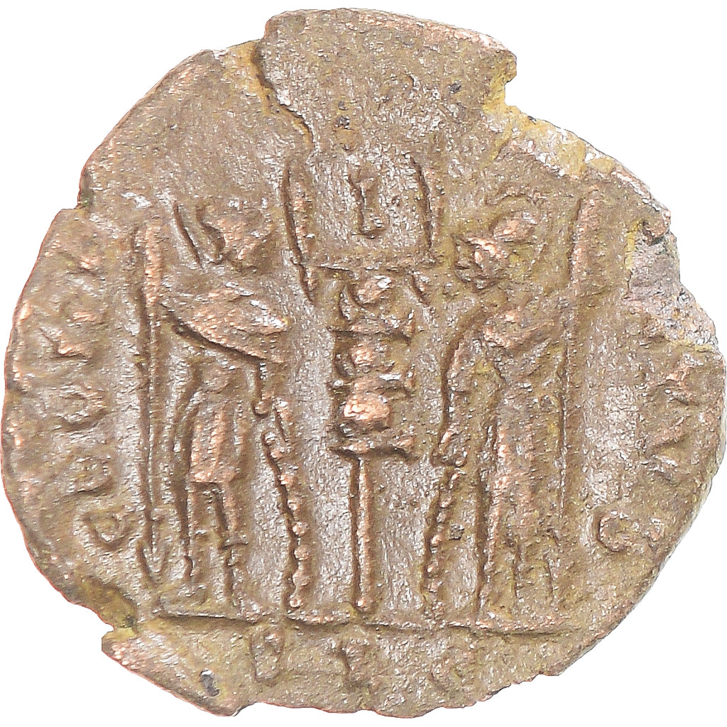 Munten, Constantius II, Follis, 337-361, Lugdunum, FR+, Bronzen
