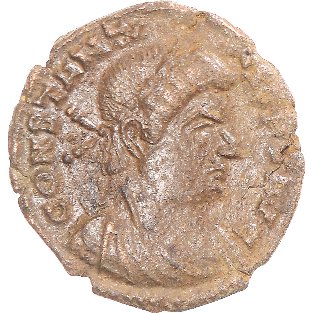 Moeda, Constantius II, Follis, 337-361, Lugdunum, VF(30-35), Bronze