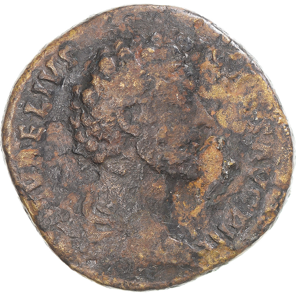 Moneta, Marcus Aurelius, Sesterzio, 159-160, Rome, B+, Bronzo, RIC:1352Ab