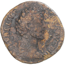 Moneta, Marcus Aurelius, Sesterzio, 159-160, Rome, B+, Bronzo, RIC:1352Ab
