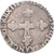 Moneda, Francia, Henri III, 1/4 d'écu à la croix de face, 1587, Rennes, BC