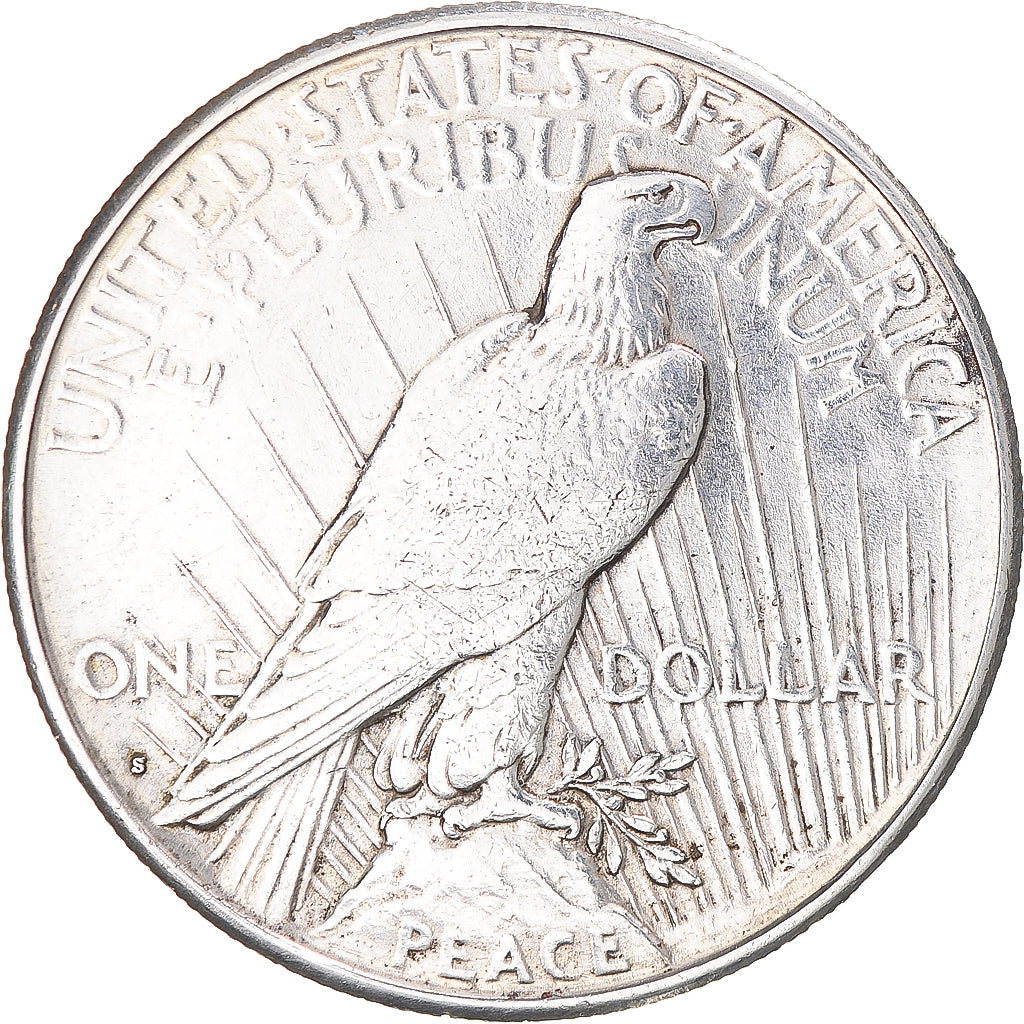 Coin, United States, Peace, Dollar, 1922, San Francisco, AU(50-53), Silver