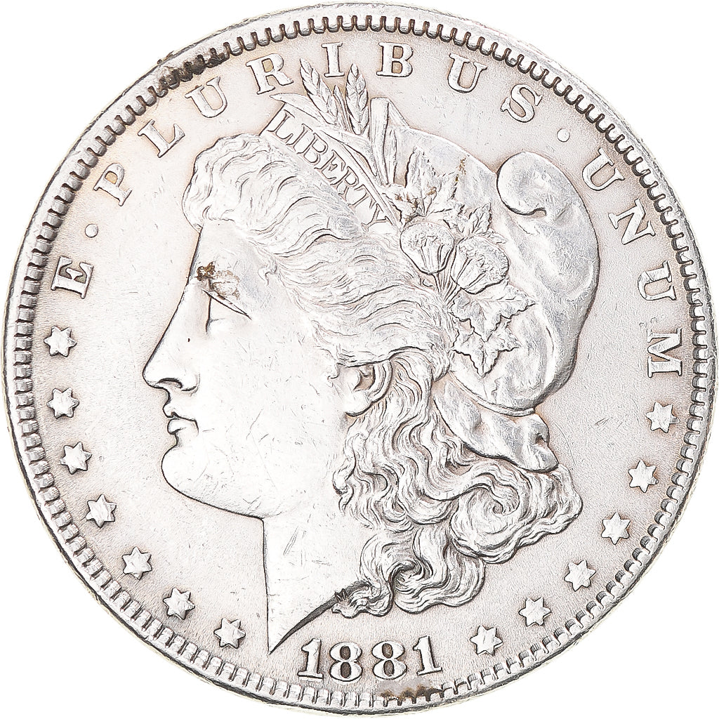 Coin, United States, Morgan, Dollar, 1881, Philadelphia, MS(60-62), Silver