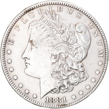 Coin, United States, Morgan, Dollar, 1881, Philadelphia, MS(60-62), Silver