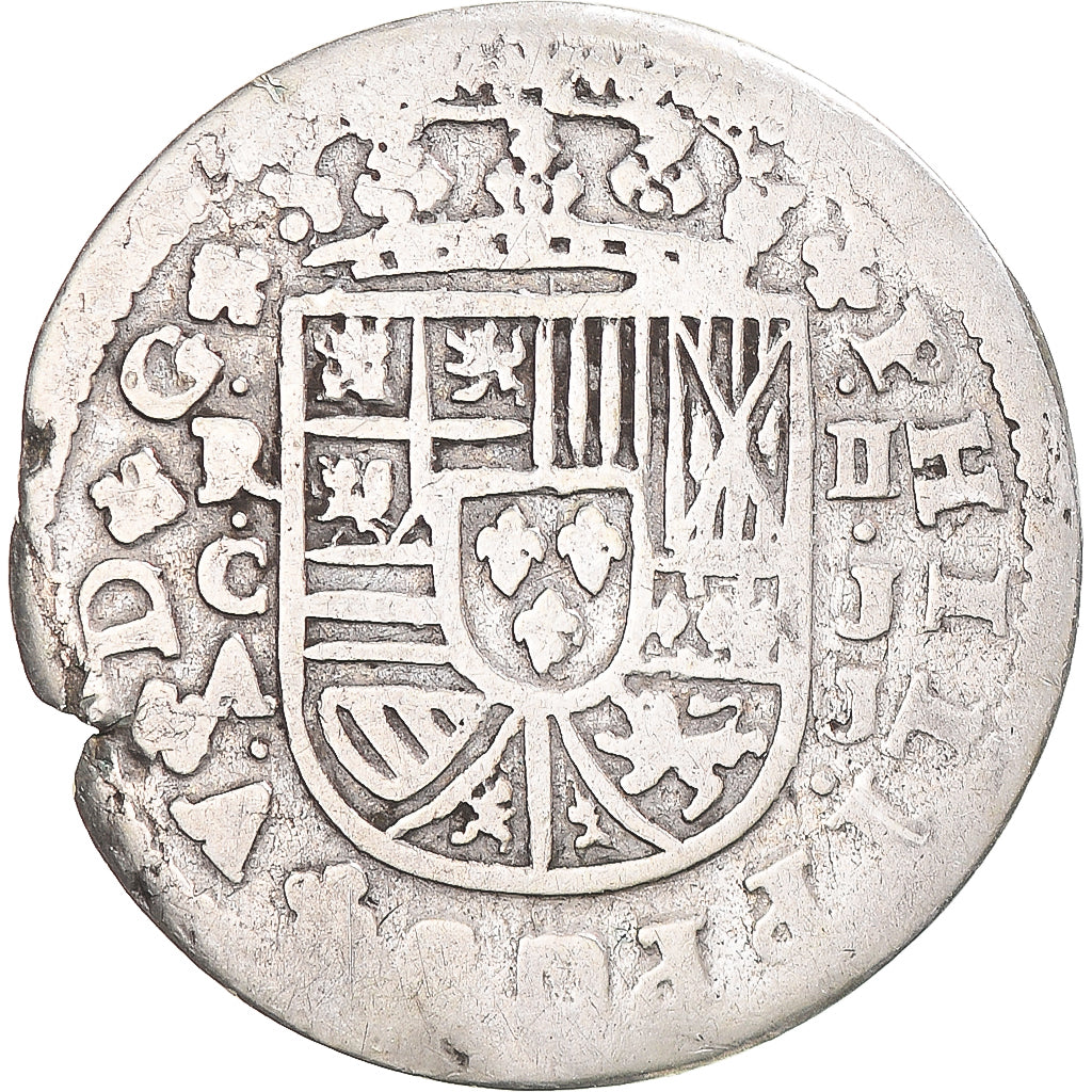 Moneda, España, Philip V, 2 Reales, 1718, Cuenca, BC+, Plata