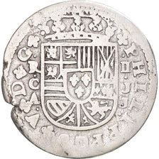 Moneda, España, Philip V, 2 Reales, 1718, Cuenca, BC+, Plata