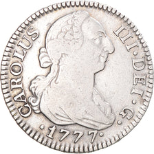 Monnaie, Espagne, Charles III, 2 Reales, 1777, Madrid, TB+, Argent