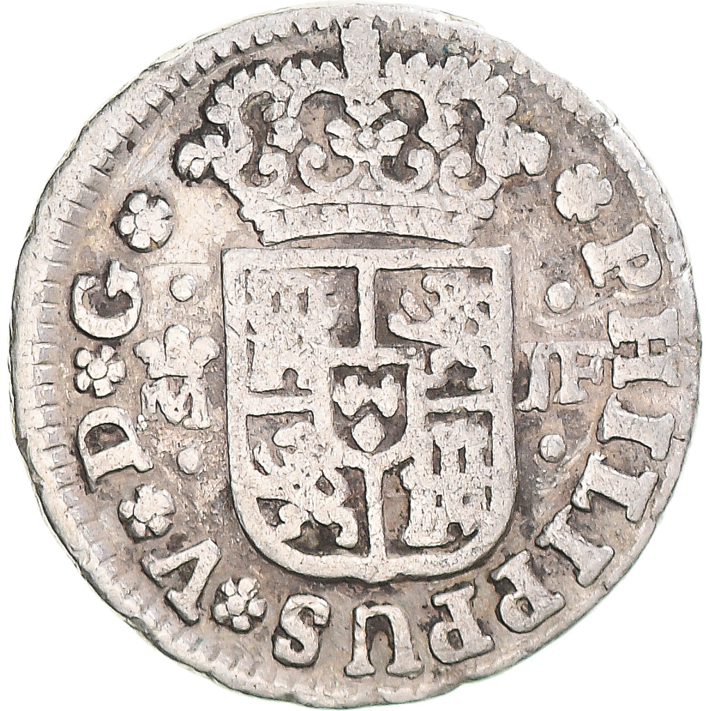 Münze, Spanien, Philip V, 1/2 Réal, 1733, Madrid, S+, Silber
