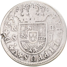 Coin, Spain, Philip V, 2 Reales, Uncertain date, Seville, VF(20-25), Silver
