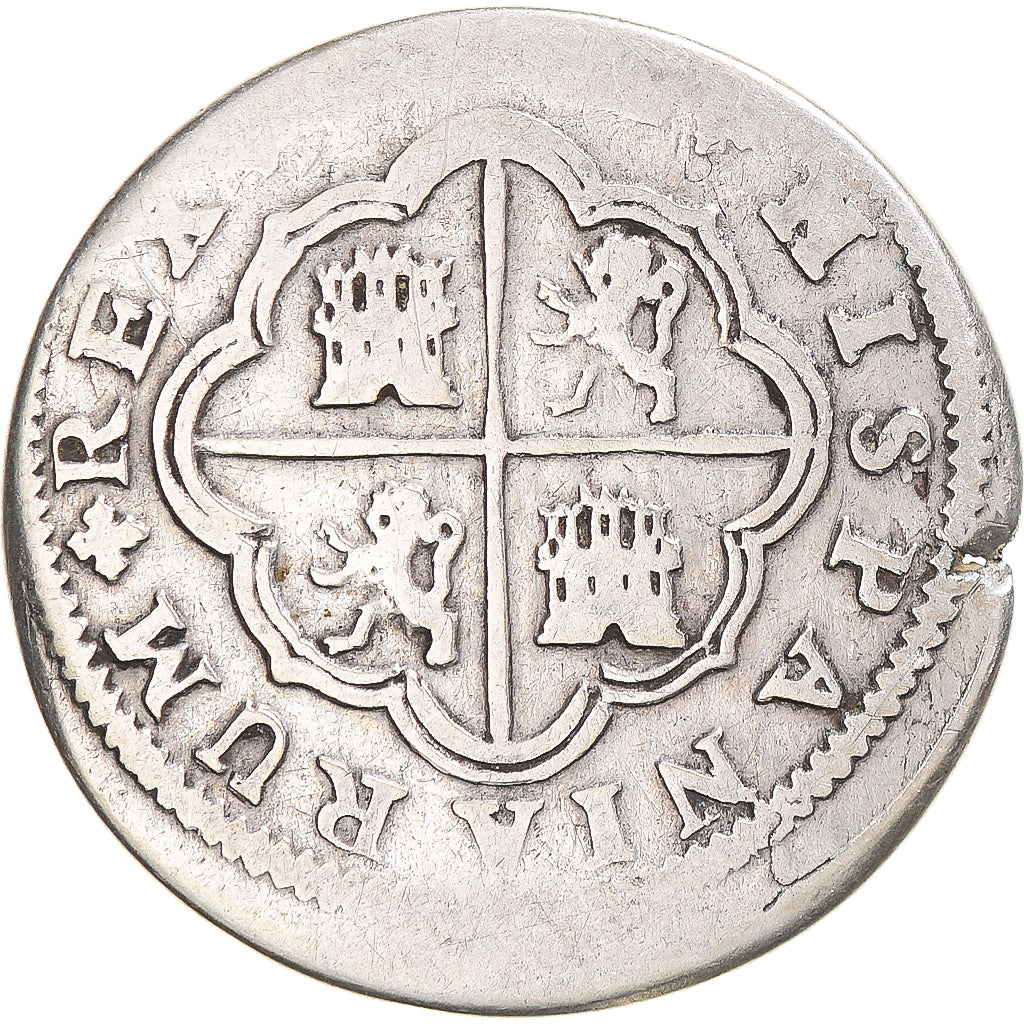 Coin, Spain, Philip V, 2 Reales, Uncertain date, Seville, VF(20-25), Silver