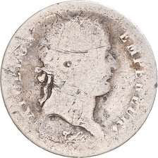 Moneta, Francja, Napoleon I, Demi Franc, 1812, Paris, VG(8-10), Srebro