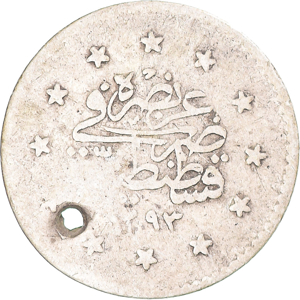 Coin, Turkey, Abdul Hamid II, Kurus, 1877 (1293//2), F(12-15), Silver
