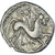 Münze, Santones, Drachme à la couronne en chevrons, 120-80 BC, VZ, Silber
