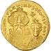 Moeda, Constans II and Constantine IV, Solidus, 654-668, Constantinople