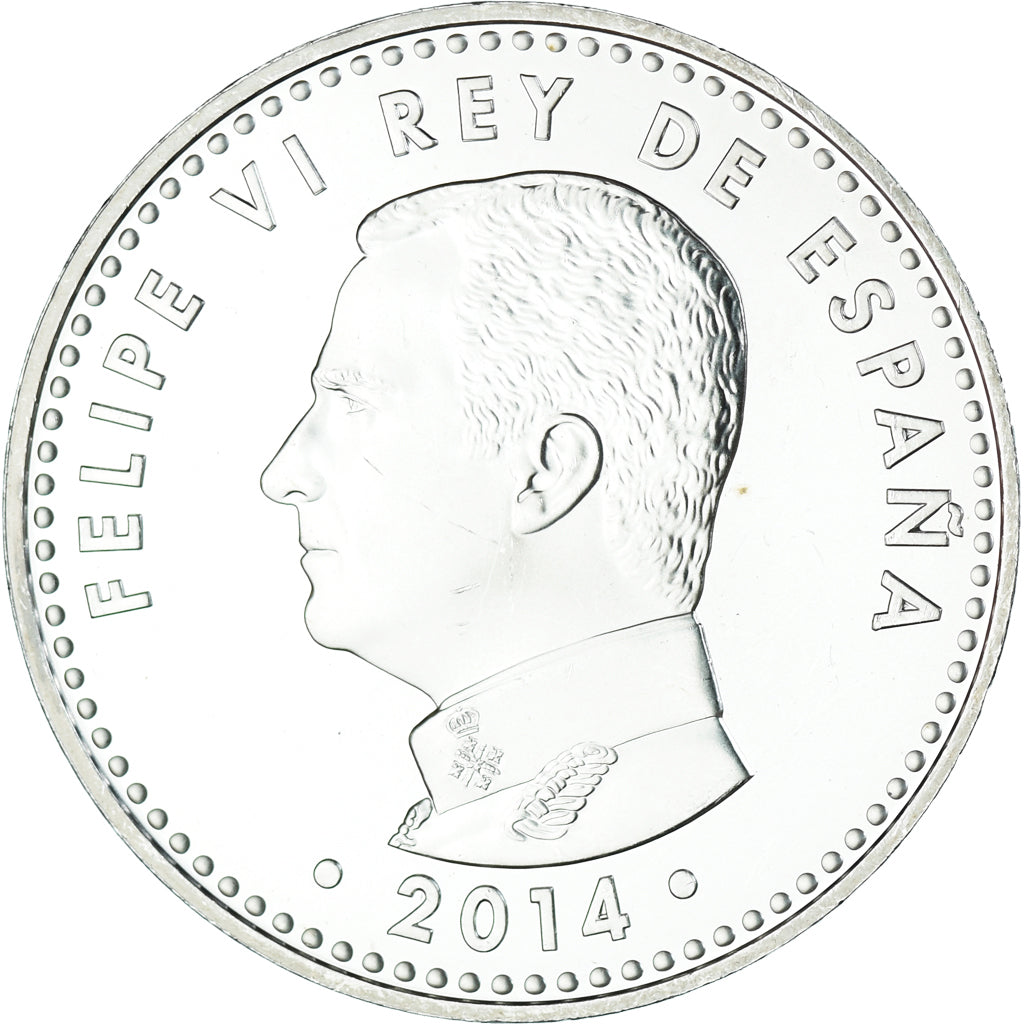 Spain, Philip VI, 30 Euro, 2014, Madrid, MS(63), Silver