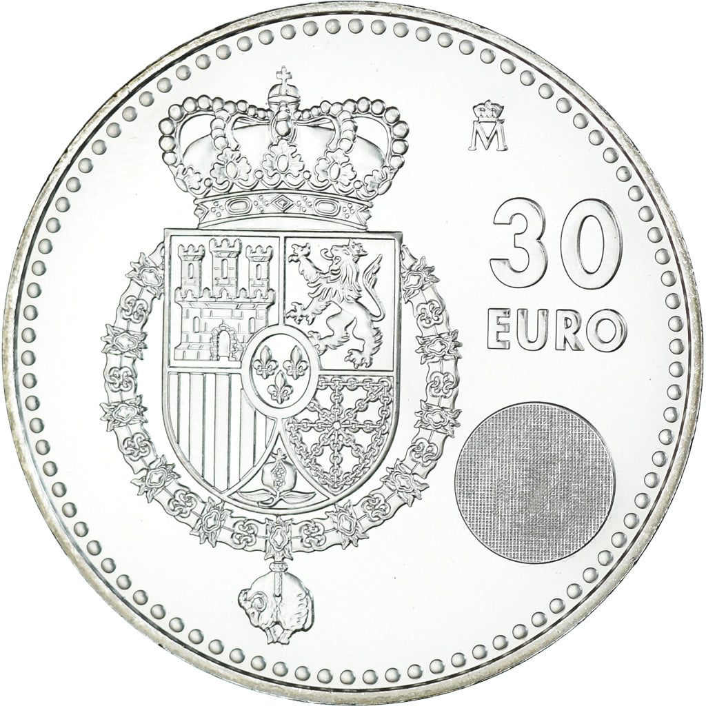 Spain, Philip VI, 30 Euro, 2014, Madrid, MS(63), Silver