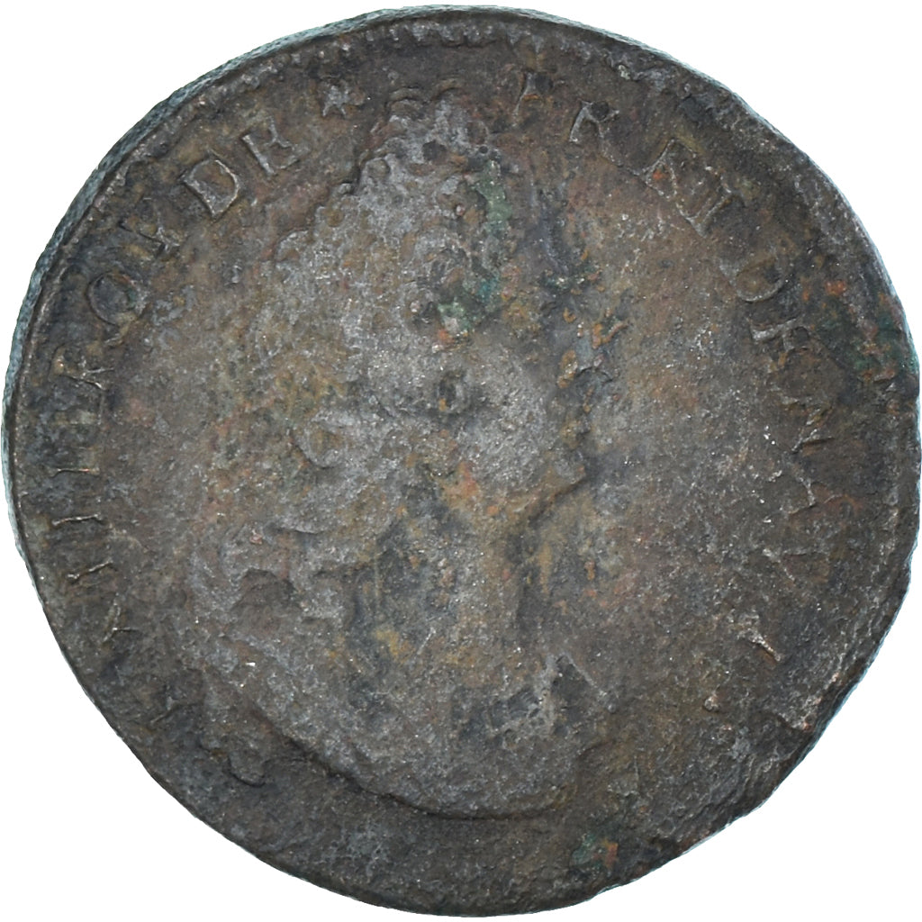 Moneta, Francia, Louis XVI, Liard, Uncertain date, Troyes, B+, Rame, C2G:228