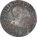Moneda, Francia, Louis XIII, Double Tournois, 1613, Uncertain Mint, BC+, Cobre