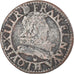 Monnaie, France, Louis XIII, Double Tournois, 1631, La Rochelle, TB+, Cuivre