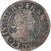 Moneda, Francia, Louis XIII, Double Tournois, 1631, Lyon, BC+, Cobre, CGKL:350