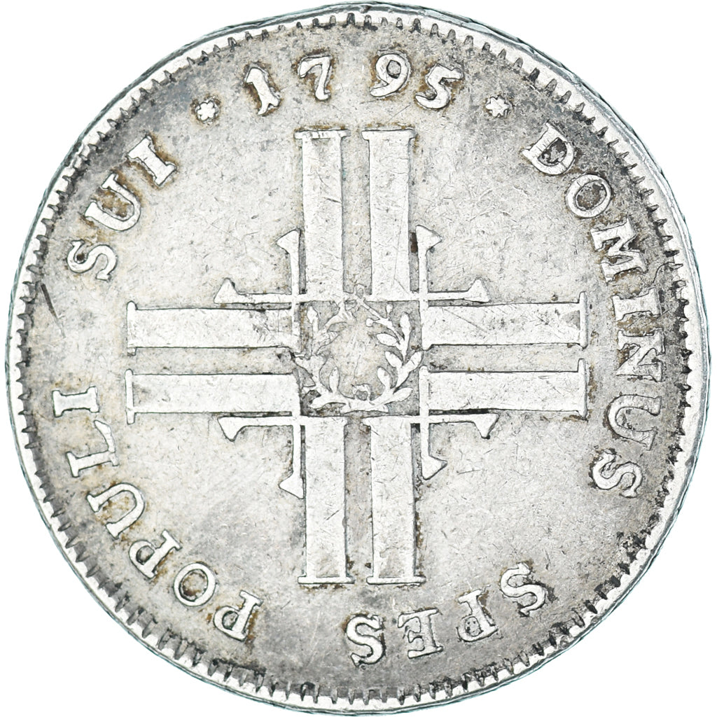 Moneta, CANTONI SVIZZERI, LUZERN, 20 Batzen, 1795, Lucerne, BB, Argento