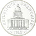 Moneta, Francia, Panthéon, 100 Francs, 1982, Paris, série FDC, FDC, Argento