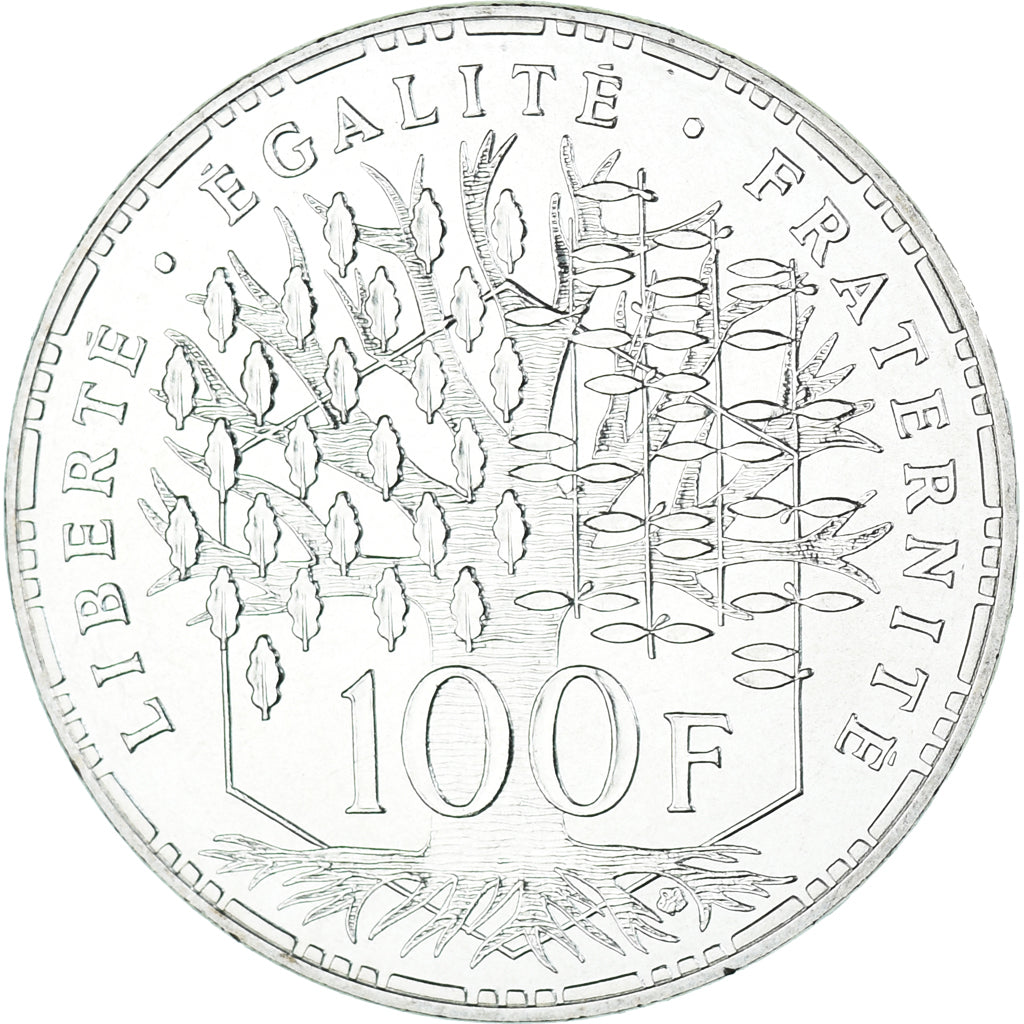 Moneta, Francia, Panthéon, 100 Francs, 1982, Paris, série FDC, FDC, Argento