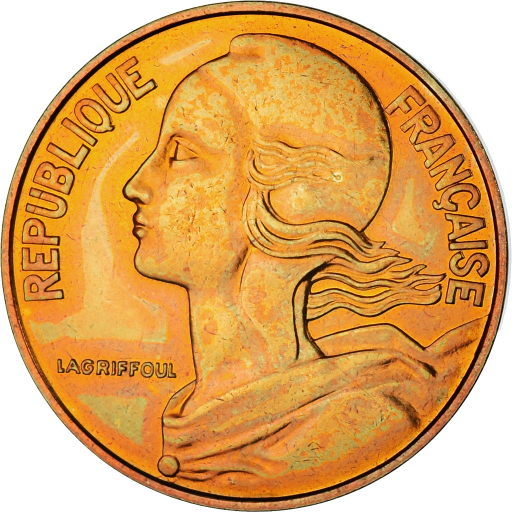 Moeda, França, Marianne, 20 Centimes, 1980, Paris, série FDC, MS(65-70)