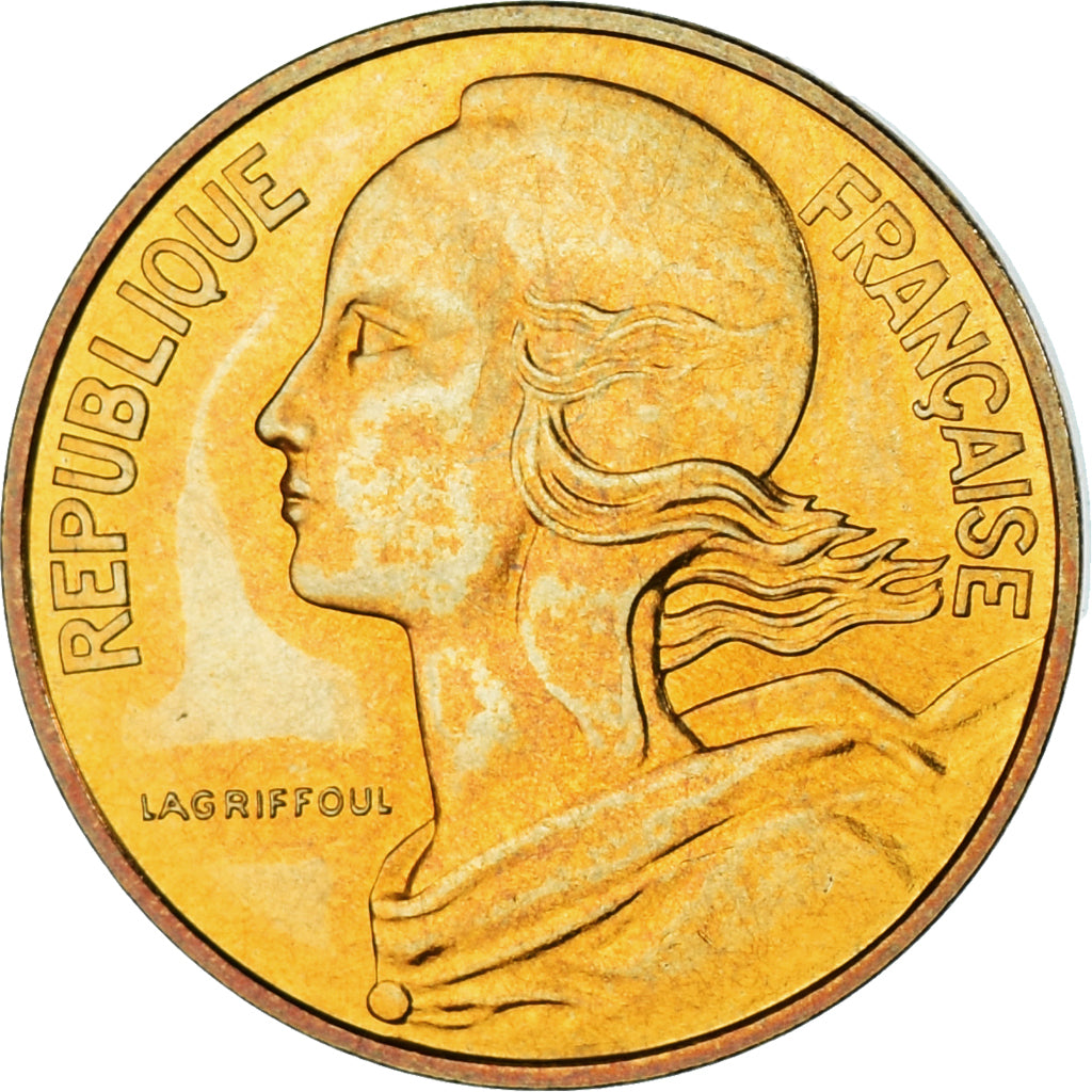 Munten, Frankrijk, Marianne, 10 Centimes, 1980, Paris, série FDC, FDC