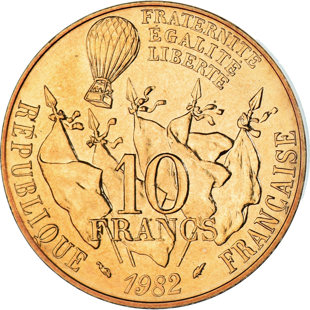 Monnaie, France, Gambetta, 10 Francs, 1982, Paris, série FDC, FDC, Cupronickel
