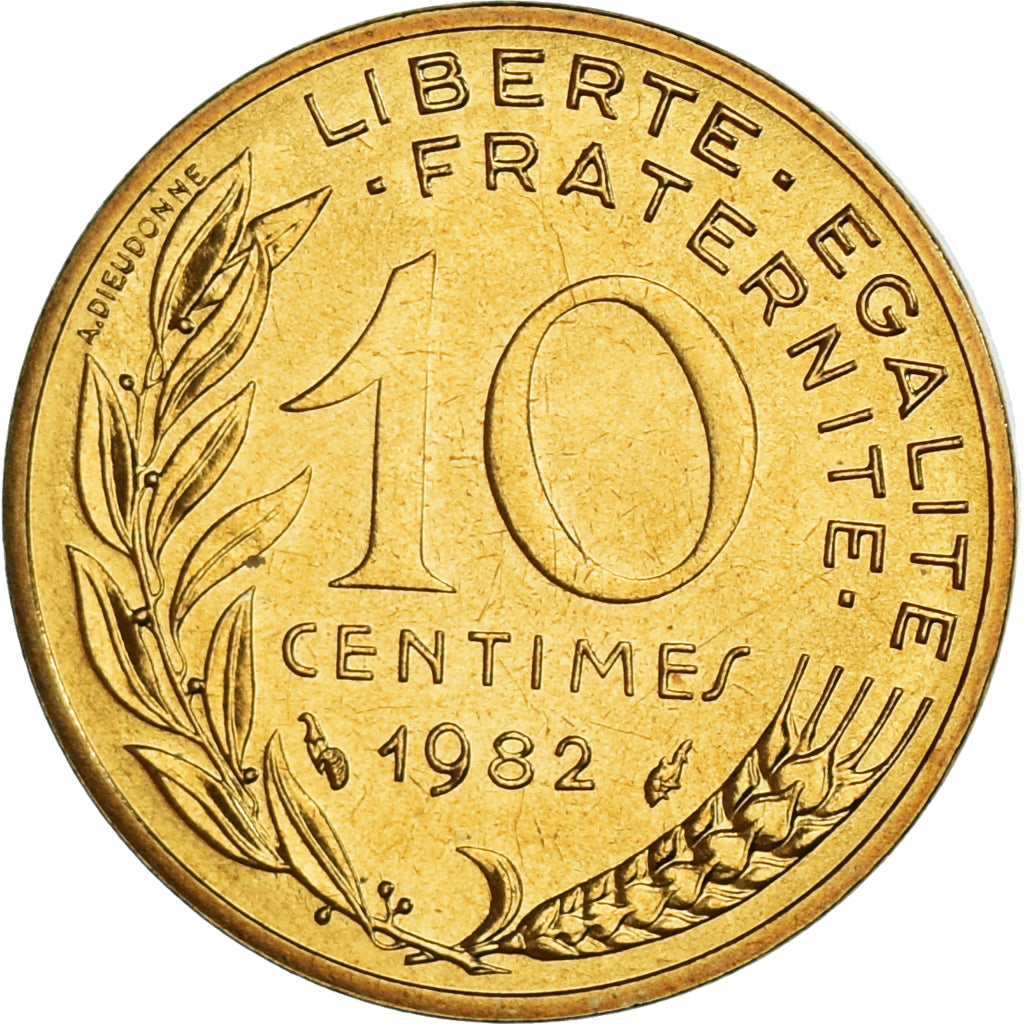 Coin, France, Marianne, 10 Centimes, 1982, Paris, série FDC, MS(65-70)