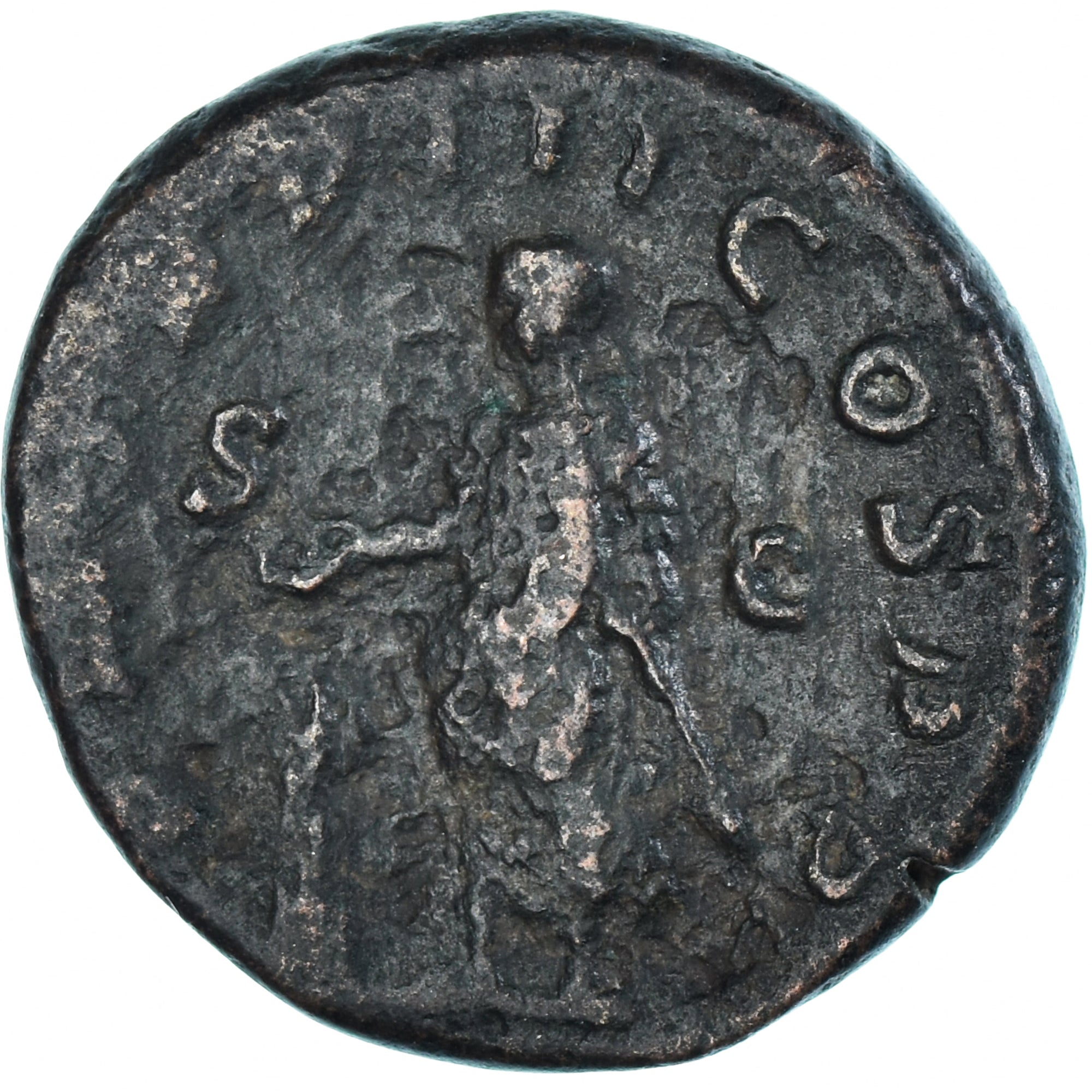 Moneda, Gordian III, As, 238-244, Rome, BC+, Bronce