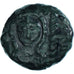 Coin, Bellovaci, Bronze à la petite tête de face, 80-50 BC, EF(40-45), Bronze