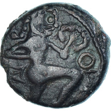 Coin, Bellovaci, Bronze au personnage courant, 80-50 BC, EF(40-45), Bronze