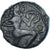 Monnaie, Bellovaques, Bronze au personnage courant, 80-50 BC, TTB, Bronze