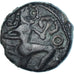 Coin, Bellovaci, Bronze au personnage courant, 80-50 BC, EF(40-45), Bronze